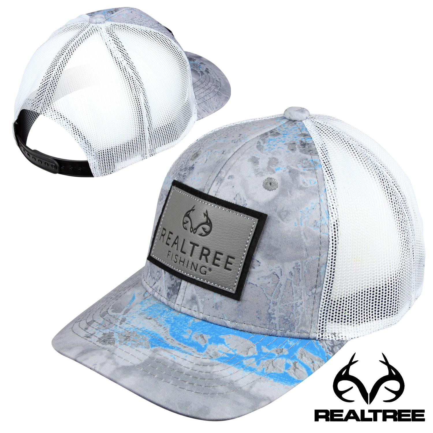 Realtree Fishing Leather Patch Mesh Back Cap - Hunting Clothing | Wing  Supply