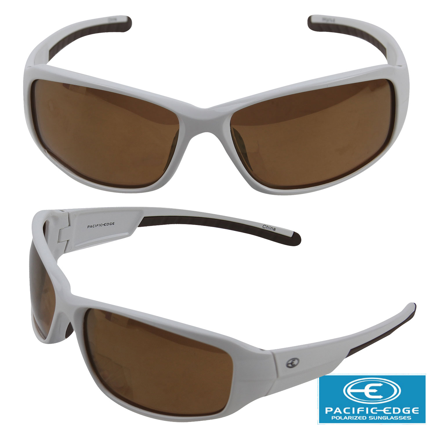Pacific Edge Sport Polarized Sunglasses - Black Frame & Yellow