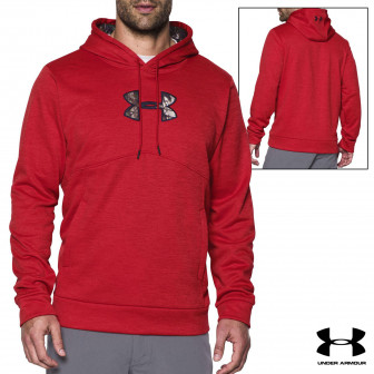 Under Armour Icon Caliber Hoodie- Red 