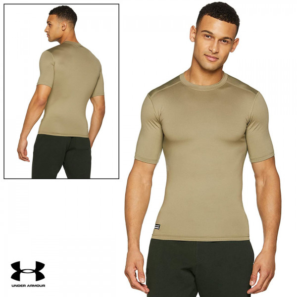 T-Shirt Under Armour Tactical HeatGear Compression - Federal Tan