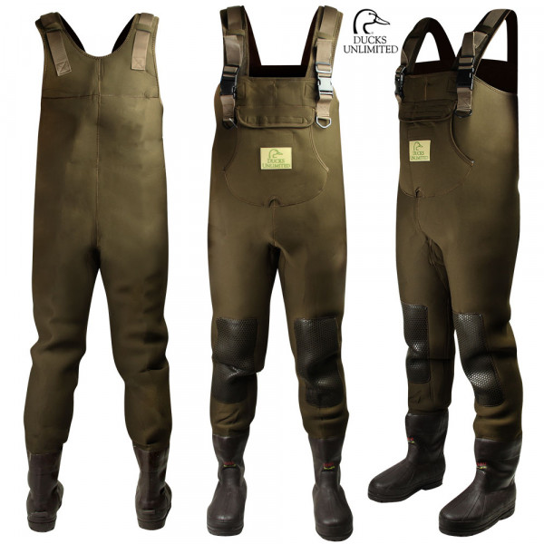 Ducks Unlimited Swamp Dog 5mm 1000g Waders - Brown | Wing Supply