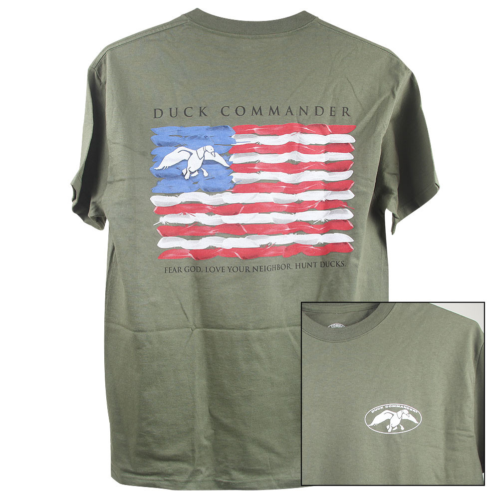 Duck Commander Flag T-Shirt (XL) | Wing Supply