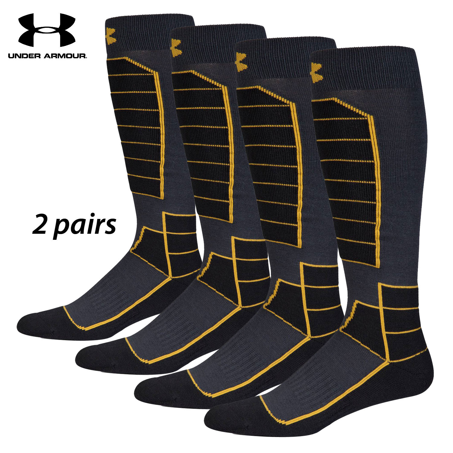 2 Pairs Under Armour Mountain Performance Over-the-Calf Socks (L) | Wing  Supply