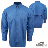 Natural Gear Intracoastal Long-Sleeve Fishing Shirt - Blue