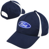 Ford Oval Perf. Cap- Navy/White