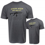 Nobody Needs an AR-15 T-Shirt- Gunmetal