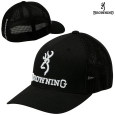 Browning Flexfit Meshback Cap (L/XL)- Black