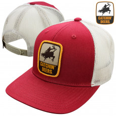 Catchin' Deer Giddy-Up Mesh Back Cap- Red/Tan