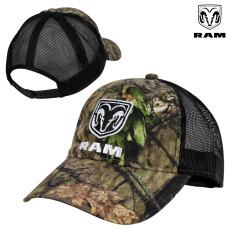 Dodge RAM Mesh Back Cap- MOC/Black