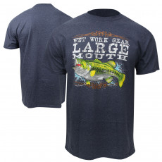 Wet Work Gear Large Mouth Bass T-Shirt - Heather Navy