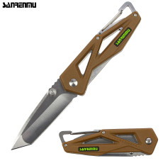 Sanrenmu 7 Series Tanto Point Folding Knife- Coyote
